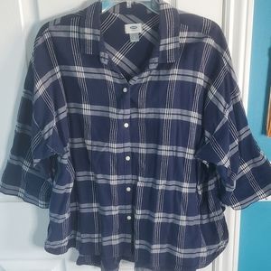 Old Navy Plaid Button Up
